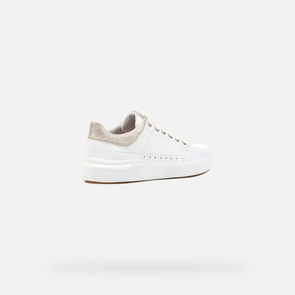 White women's sneakers Geox Dalyla - Women's