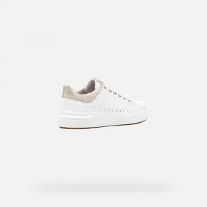 White women's sneakers Geox Dalyla - Women's