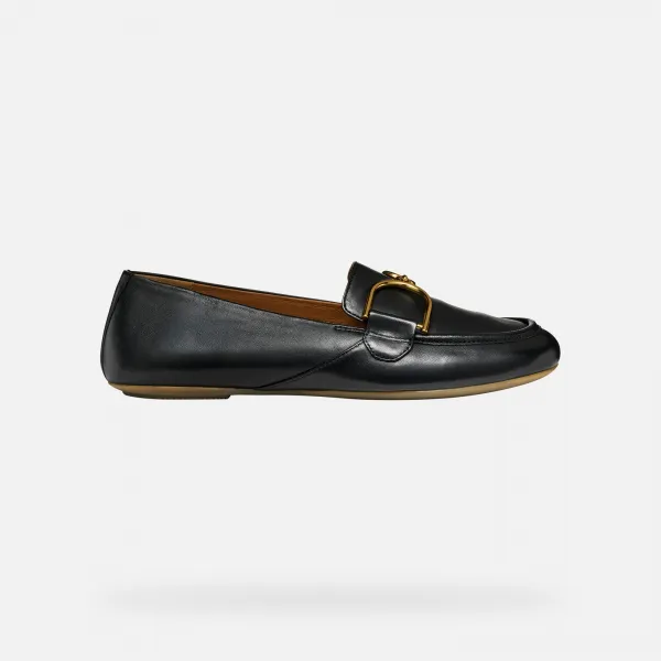 Black women's moccasins Geox Palmaria - Women's