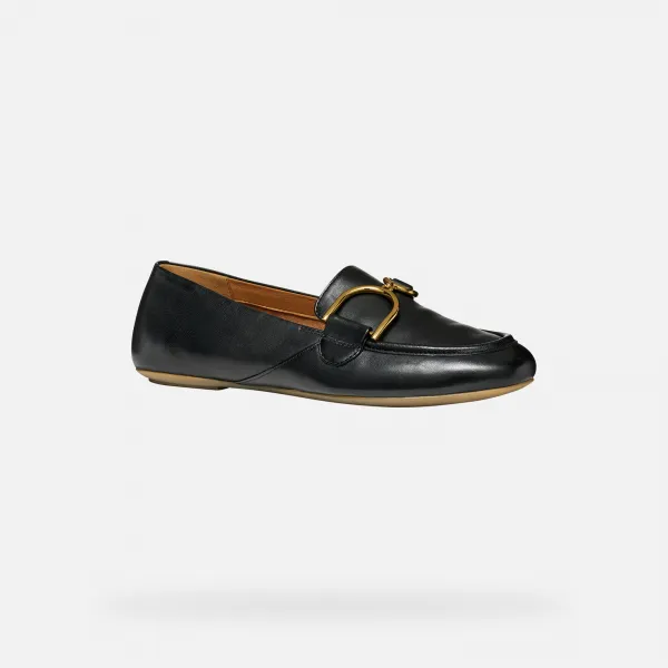 Black women's moccasins Geox Palmaria - Women's