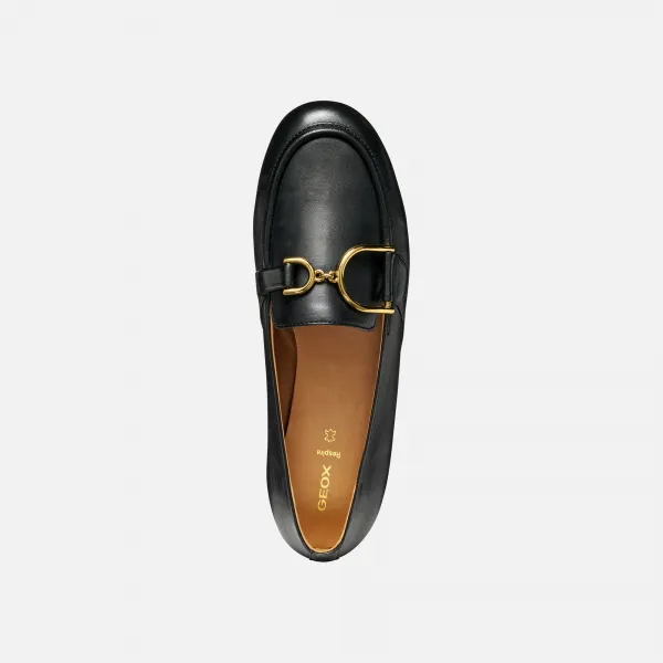 Black women's moccasins Geox Palmaria - Women's