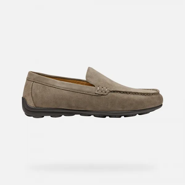 Light grey men's moccasins Geox Spherica EC16 - Men's