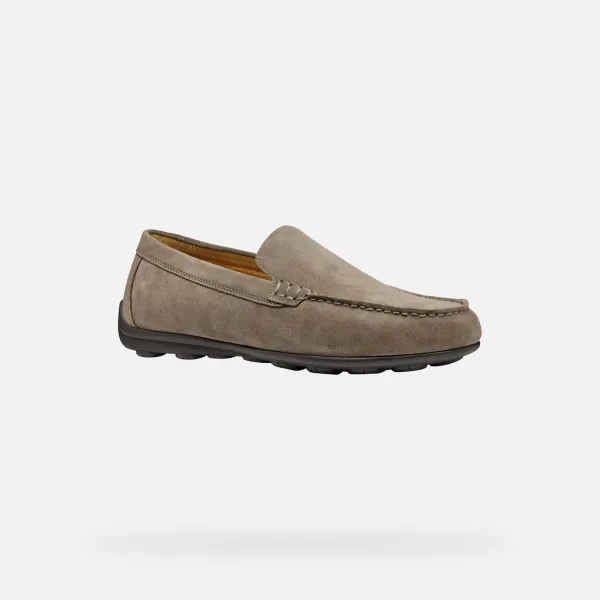 Light grey men's moccasins Geox Spherica EC16 - Men's