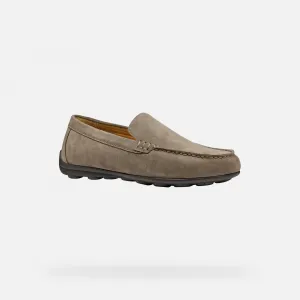 Light grey men's moccasins Geox Spherica EC16 - Men's