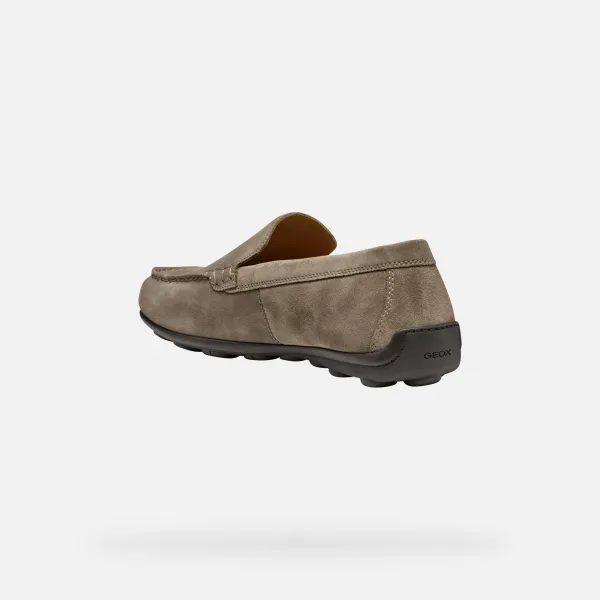 Light grey men's moccasins Geox Spherica EC16 - Men's