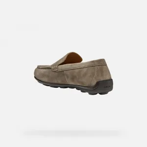 Light grey men's moccasins Geox Spherica EC16 - Men's