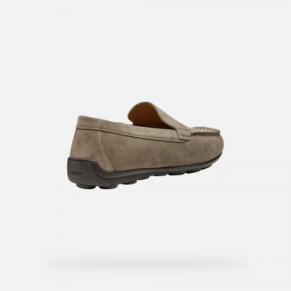 Light grey men's moccasins Geox Spherica EC16 - Men's