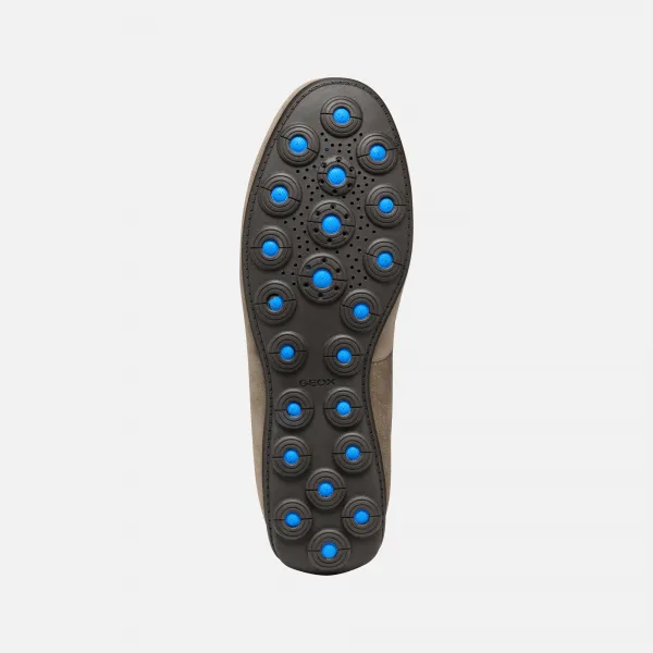 Light grey men's moccasins Geox Spherica EC16 - Men's