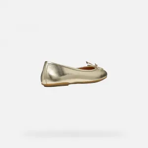 Gold women's ballet flats Geox Palmaria - Women's