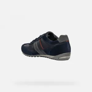Dark blue men's sneakers Geox Wells - Men's