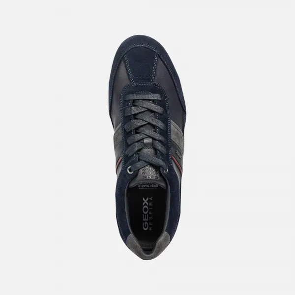 Dark blue men's sneakers Geox Wells - Men's