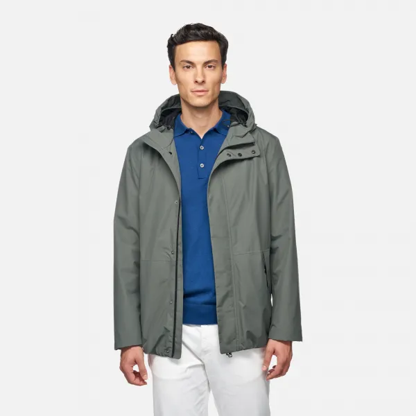 Khaki men's jacket Geox Doray - Men's