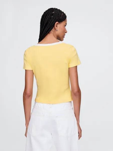 GAP Ribbed crop t-shirt - Women's