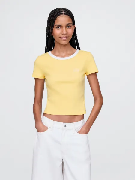 GAP Ribbed crop t-shirt - Women's