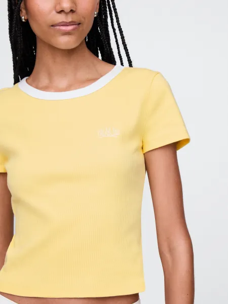 GAP Ribbed crop t-shirt - Women's