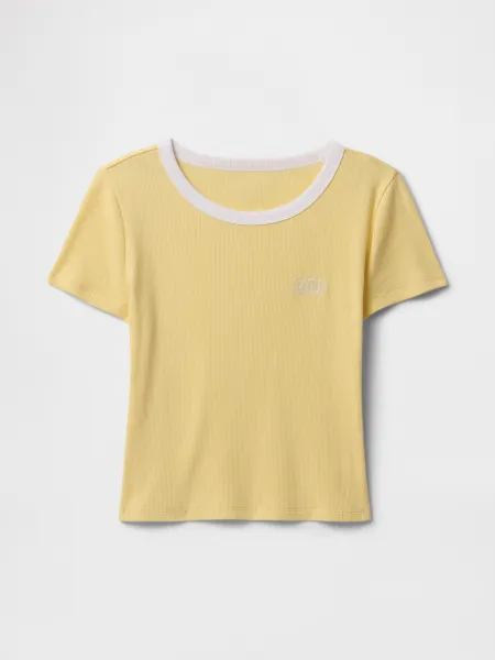 GAP Ribbed crop t-shirt - Women's