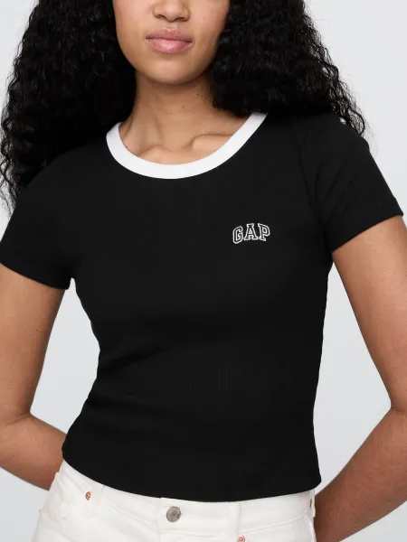 GAP Ribbed crop t-shirt - Women's