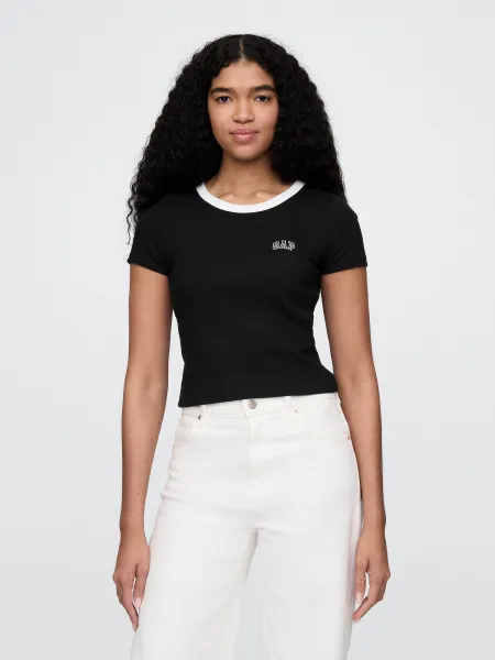 GAP Ribbed crop t-shirt - Women's