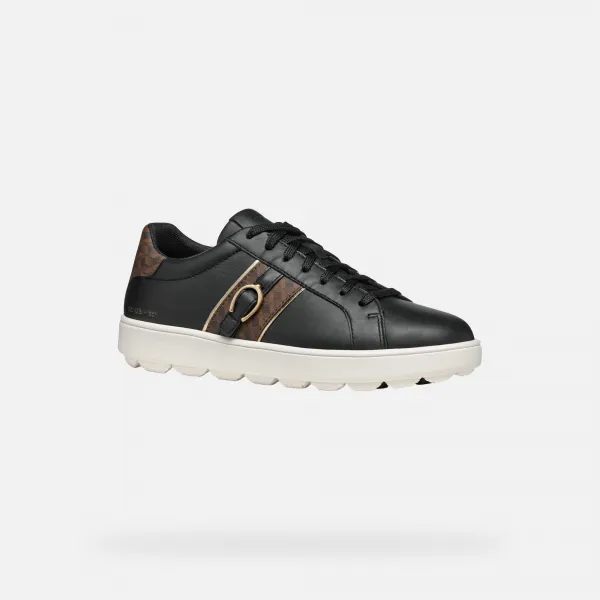 Black women's sneakers Geox Spherica Ecub-1 - Women's