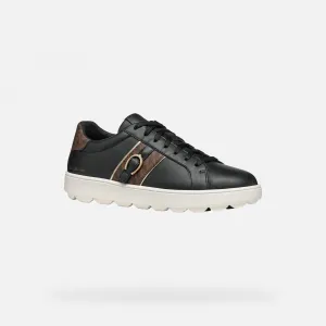 Black women's sneakers Geox Spherica Ecub-1 - Women's