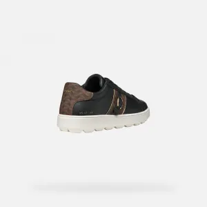 Black women's sneakers Geox Spherica Ecub-1 - Women's