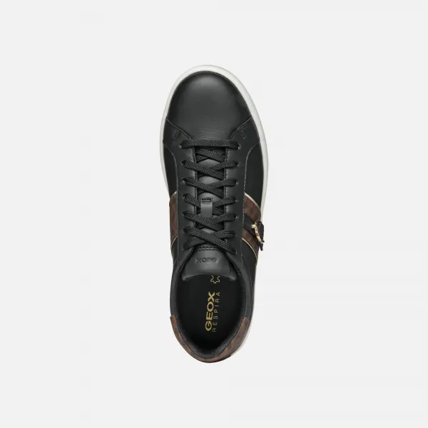 Black women's sneakers Geox Spherica Ecub-1 - Women's