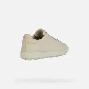 Beige men's sneakers Geox Spherica ECUB-1 - Men's