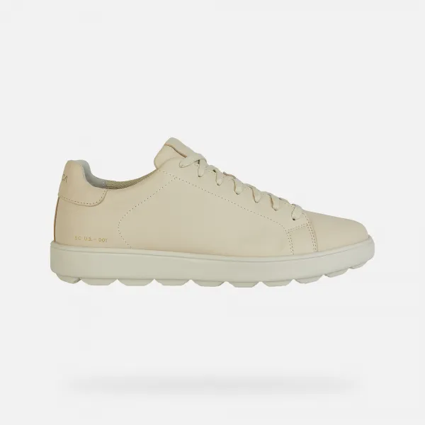 Beige men's sneakers Geox Spherica ECUB-1 - Men's