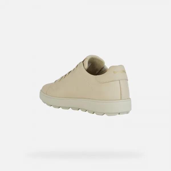 Beige men's sneakers Geox Spherica ECUB-1 - Men's
