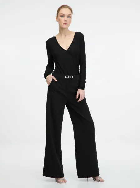 Black Women's Wide Trousers ORSAY - Women's