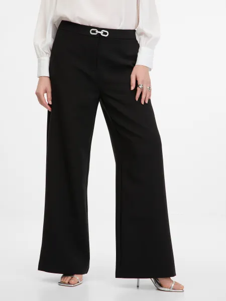Black Women's Wide Trousers ORSAY - Women's