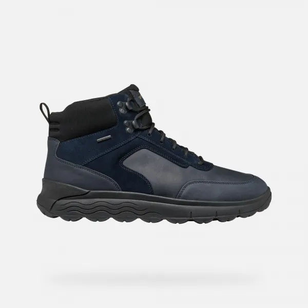 Dark blue men's ankle shoes Geox Spherica 4X4 ABX - Men