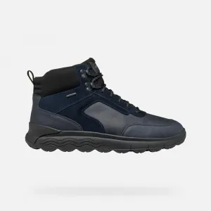 Dark blue men's ankle shoes Geox Spherica 4X4 ABX - Men