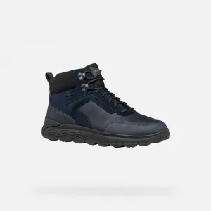 Dark blue men's ankle shoes Geox Spherica 4X4 ABX - Men