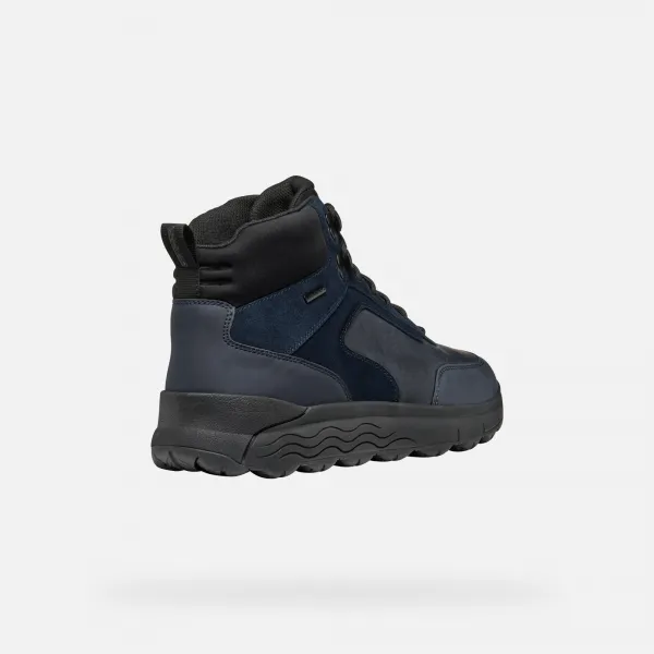Dark blue men's ankle shoes Geox Spherica 4X4 ABX - Men