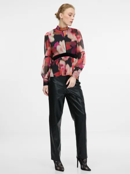 Red Patterned Women's Blouse ORSAY - Women's