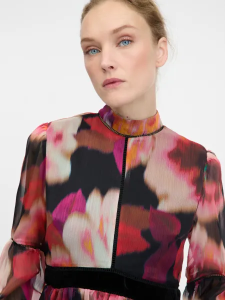 Red Patterned Women's Blouse ORSAY - Women's