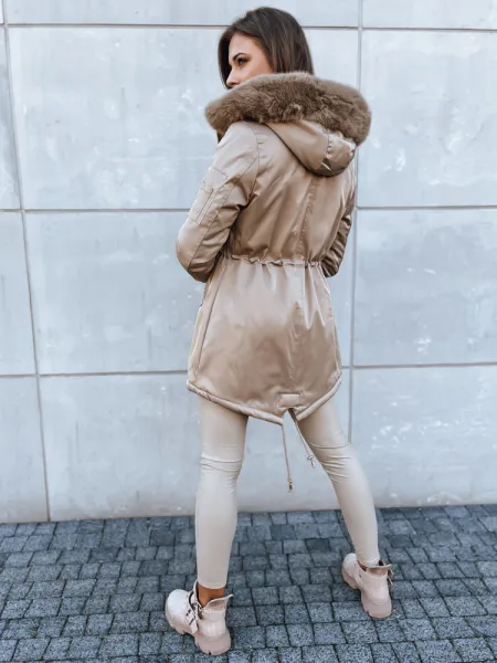 Dámska zimná bunda GODDESS Farba béžová DSTREET