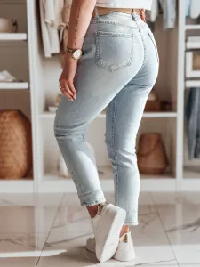Spodnie damskie jeansowe mom fit DEMILOVE niebieskie Dstreet