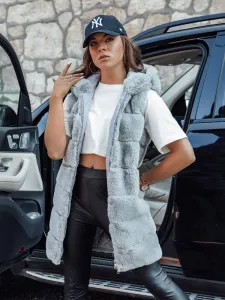 Kamizelka damska ASHTON szara Dstreet