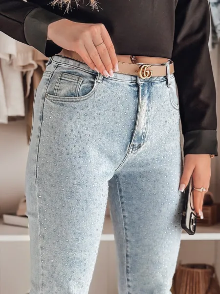 Dámske slim fit rifle SPARKLI