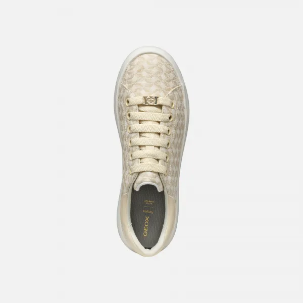 Cream women's sneakers Geox Spherica EC4.1 - Women's
