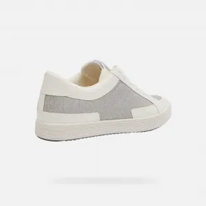 Silver women's sneakers Geox Blomiee - Women's