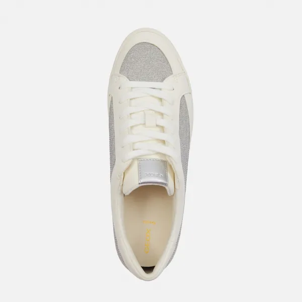 Silver women's sneakers Geox Blomiee - Women's