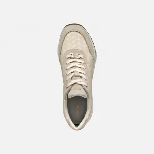 Cream women's sneakers Geox Desya - Women's