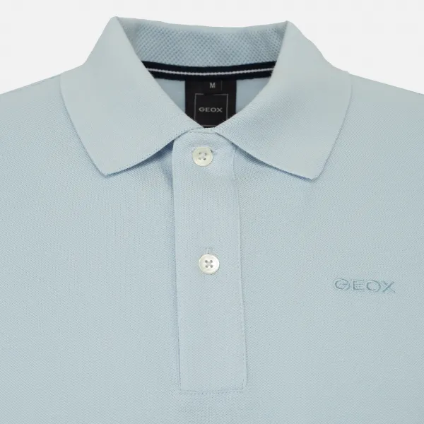 Light blue men's polo shirt Geox - Men's