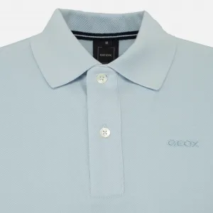Light blue men's polo shirt Geox - Men's