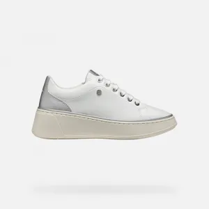 White women's sneakers Geox Sunnetty - Women's