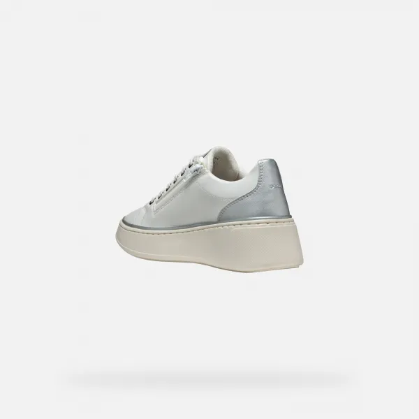 White women's sneakers Geox Sunnetty - Women's
