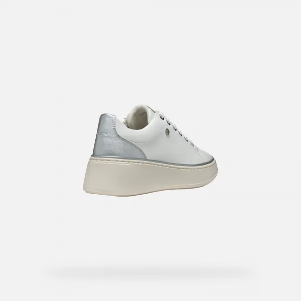 White women's sneakers Geox Sunnetty - Women's